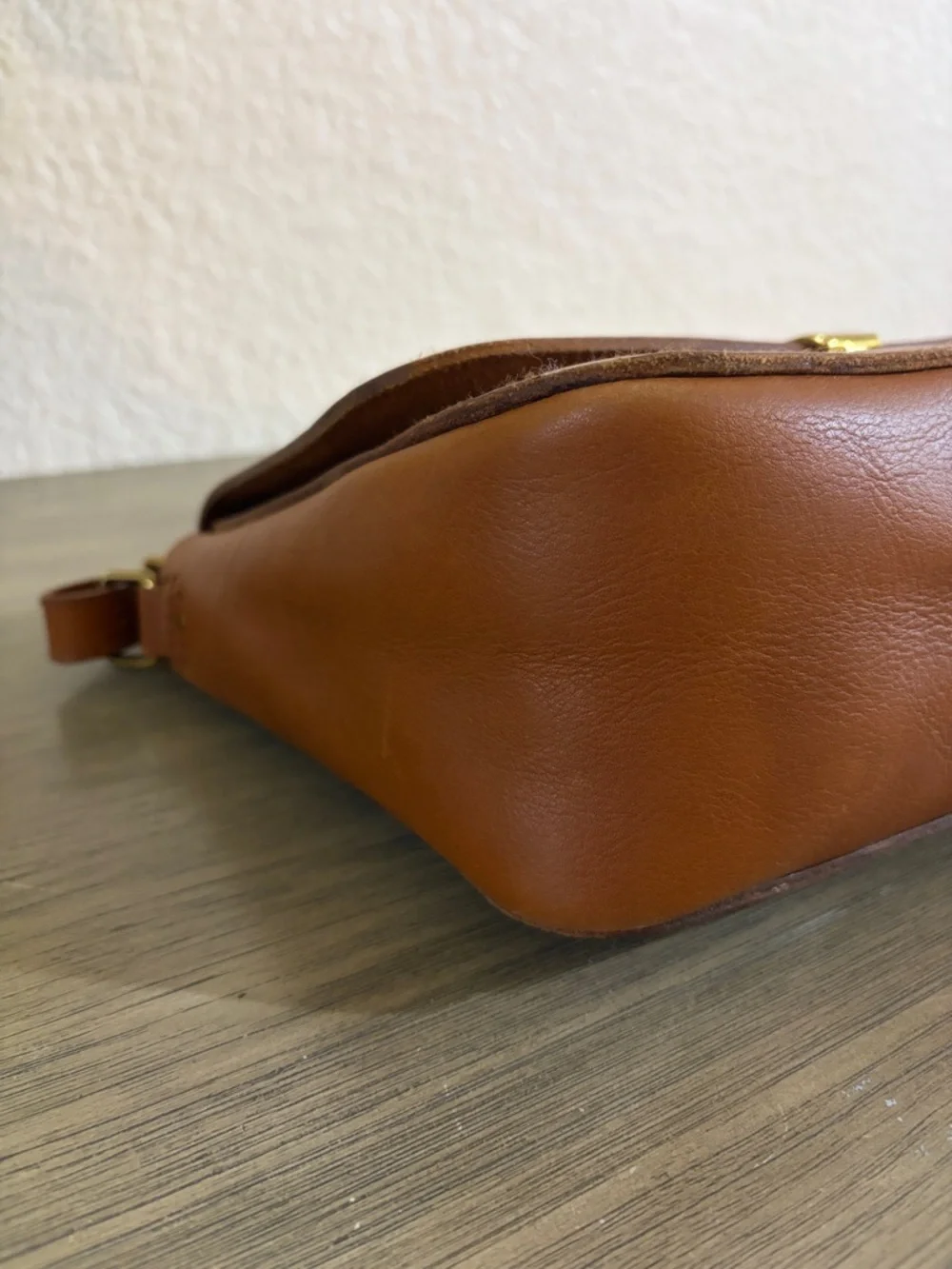 Madewell The Abroad Shoulder Bag Tan Leather Crossbody Shoulder Bag - Picture 8 of 13